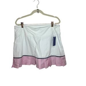 Addison Bay White and pink skort NWT XL